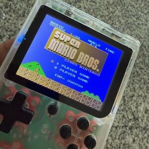 NEW Handheld Gaming Console - Transparent Black (400 games included!)